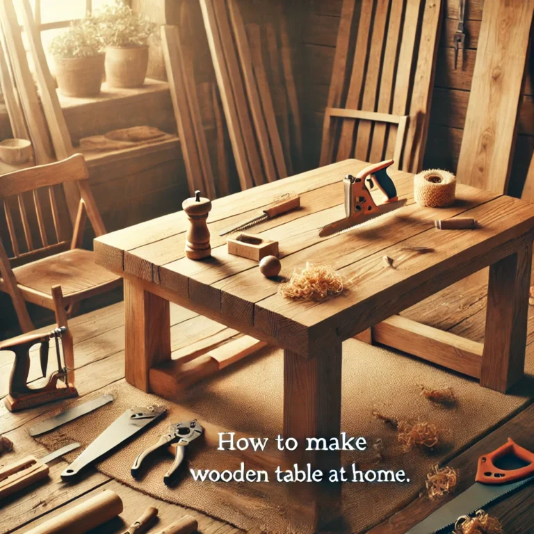 Read more about the article How to Make a Wooden Table at Home: A Step-by-Step DIY Guide